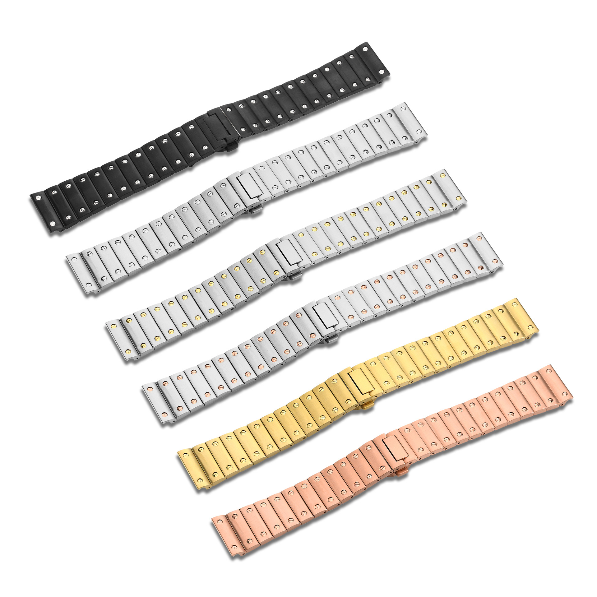 Men'S Accessories Cartier - 21mm Sandoz Watchband For Cartier Santos
