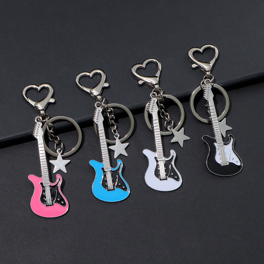 Men'S Accessories Office - Guitar Love Heart Key Chain for