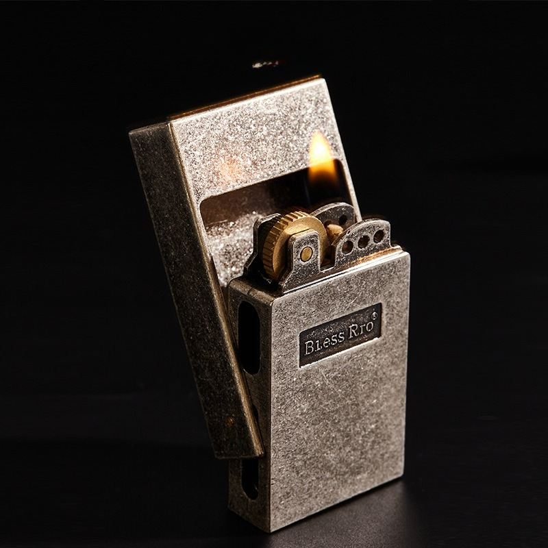 Retro Grinding Wheel Lighter O - Men Accessories Drawer บทวิจารณ์และราคา