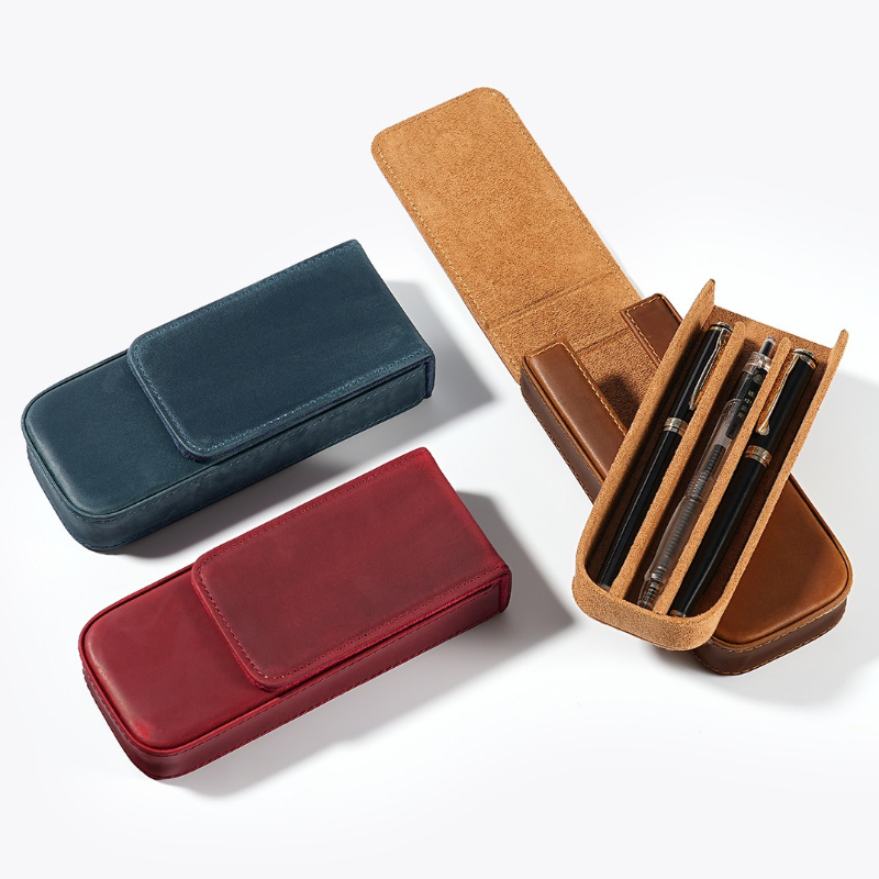 3 Slot Geniue Cowhide Pen Penc - Men Accessories Drawer บทวิจารณ์และราคา