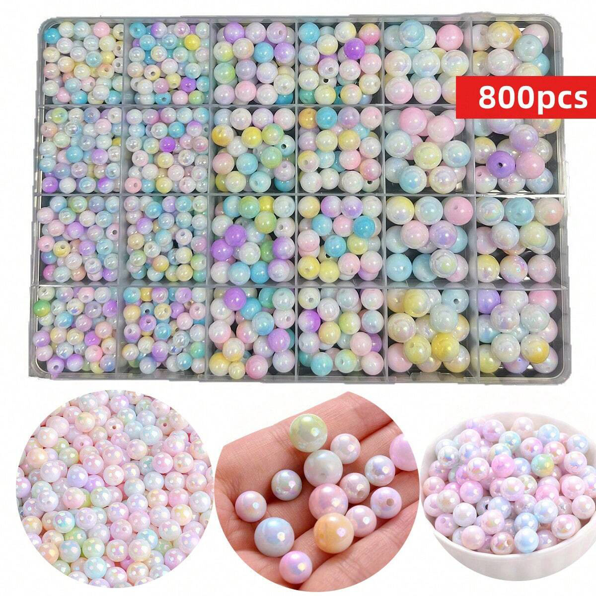 800pcs/24 grid set box 6mm/8mm - Men Accessories Box บทวิจารณ์และราคา