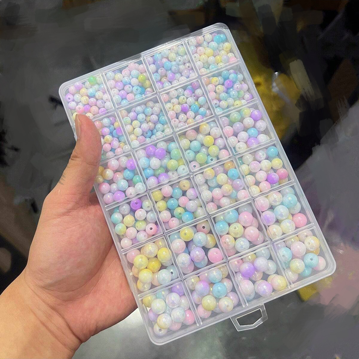 800pcs/24 grid set box 6mm/8mm - Men Accessories Box บทวิจารณ์และราคา