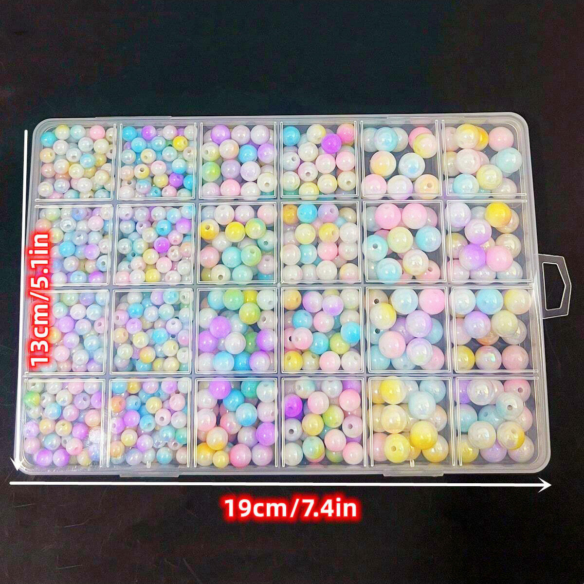 800pcs/24 grid set box 6mm/8mm - Men Accessories Box บทวิจารณ์และราคา