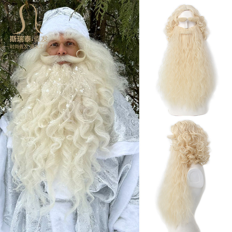 Christmas Santa Claus Hair Wig - Men Accessories Style บทวิจารณ์และราคา
