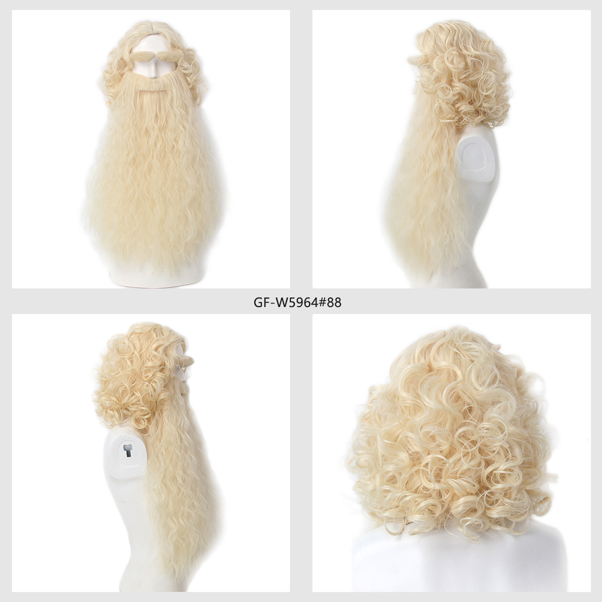 Christmas Santa Claus Hair Wig - Men Accessories Style บทวิจารณ์และราคา