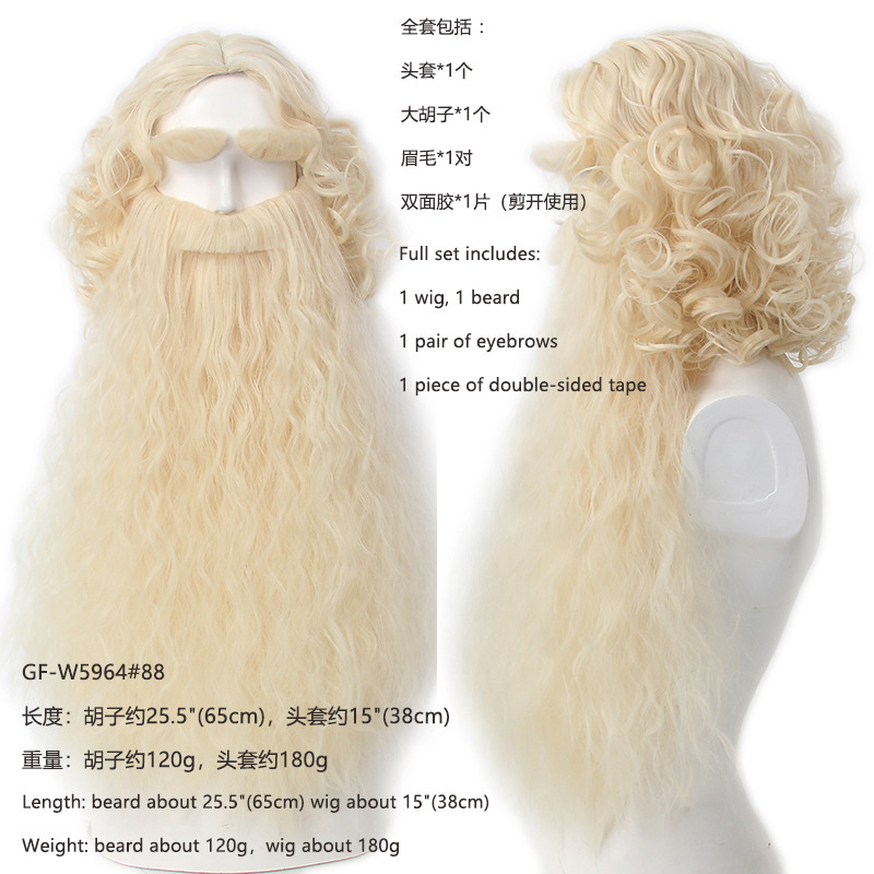 Christmas Santa Claus Hair Wig - Men Accessories Style บทวิจารณ์และราคา