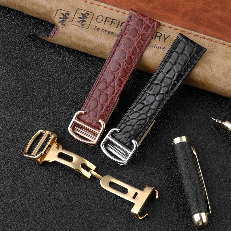 Crocodile Watchband 16 18 20 2 - Men'S Accessories Cartier บทวิจารณ์และราคา