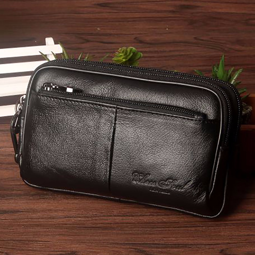Men Clutch Waist Pack Bag Cell - Men Accessories Box บทวิจารณ์และราคา