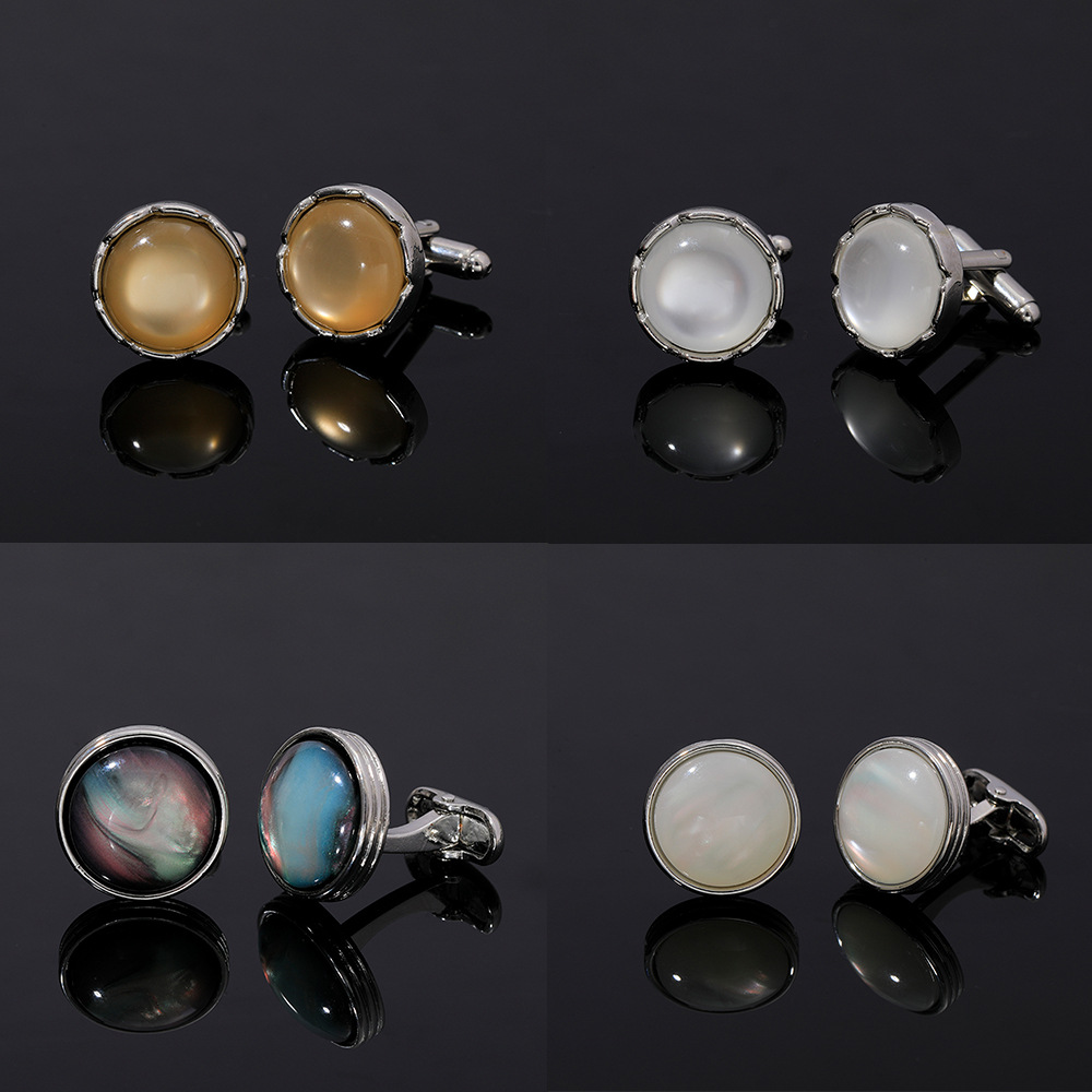 Round Crystal Cufflinks for Me - Men Accessories Style บทวิจารณ์และราคา