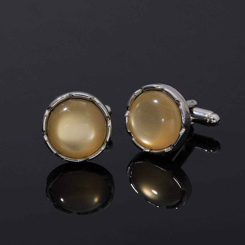 Round Crystal Cufflinks for Me - Men Accessories Style บทวิจารณ์และราคา