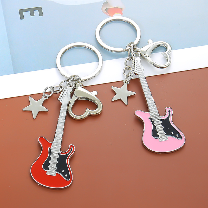 Guitar Love Heart Key Chain fo - Men'S Accessories Office บทวิจารณ์และราคา