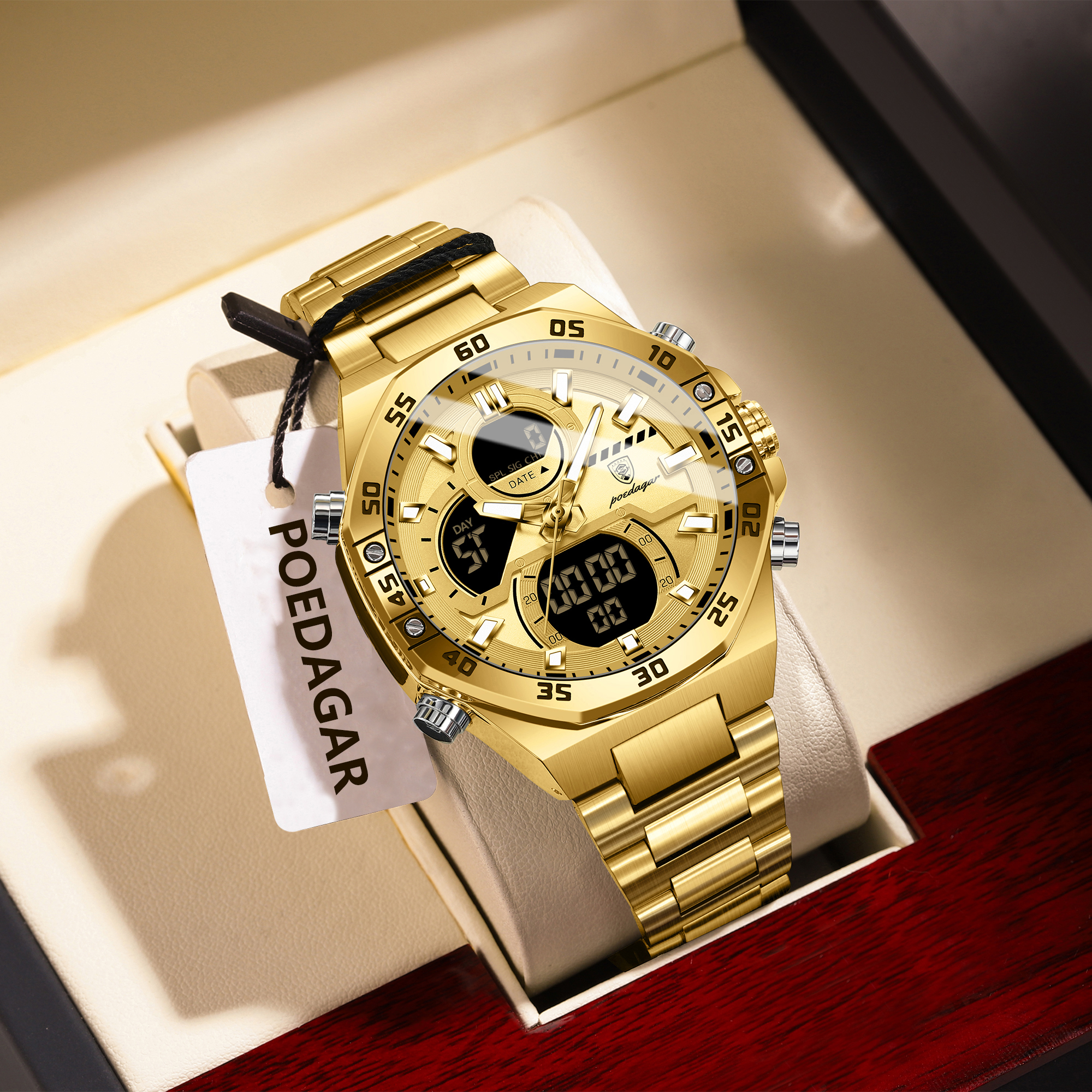 POEDAGAR Sport Men Watch LED W - Men Accessories Jewelry บทวิจารณ์และราคา
