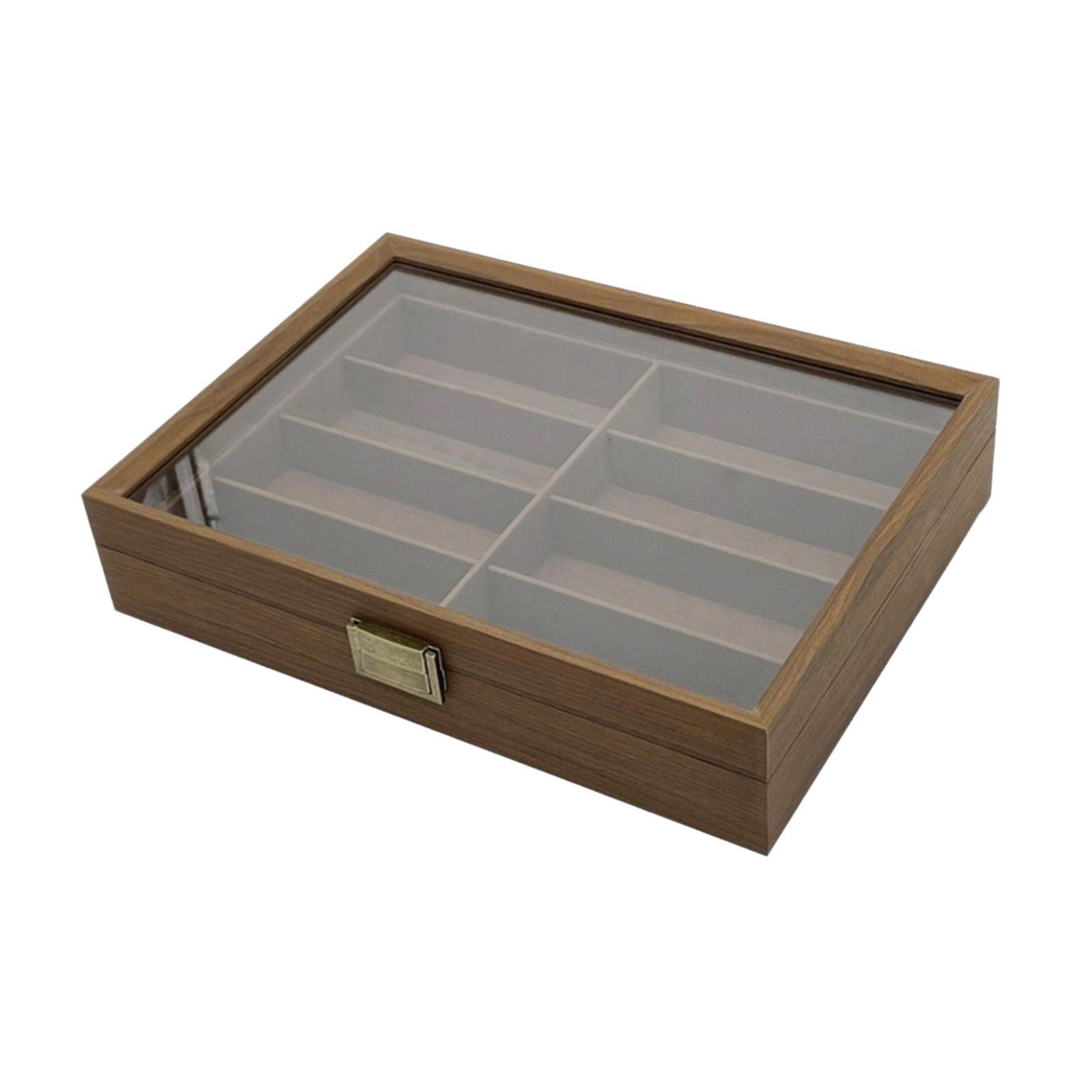 Wooden Sunglasses Organizer Bo - Men Accessories Drawer บทวิจารณ์และราคา