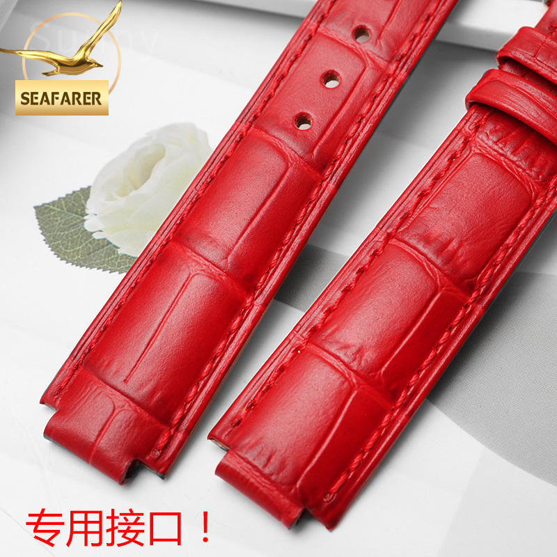 Genuine Leather Watch Strap fo - Men'S Accessories Cartier บทวิจารณ์และราคา
