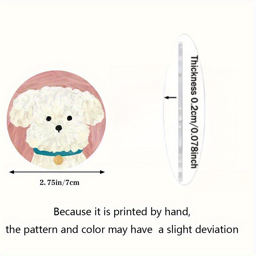 1 cute dog print car coaster,  - Men'S Accessories Office บทวิจารณ์และราคา