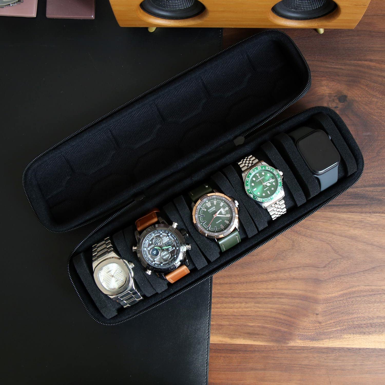 Watch Box Organizer For Men or - Men Accessories Box บทวิจารณ์และราคา