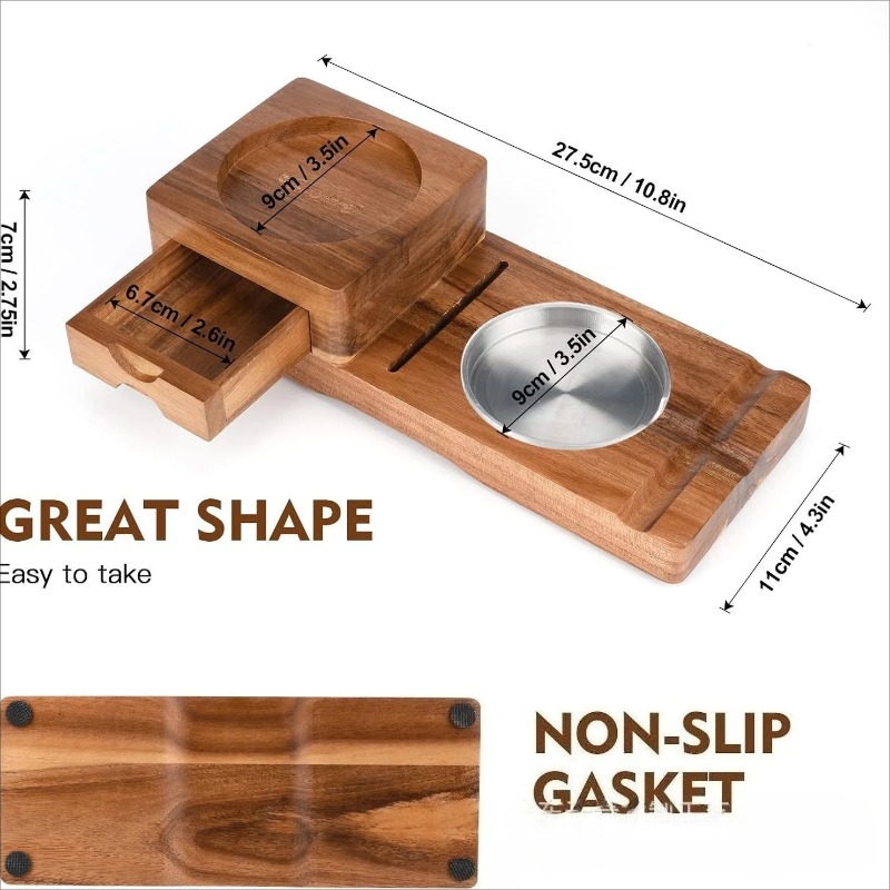Multifunctional Solid Wood Cig - Men Accessories Drawer บทวิจารณ์และราคา