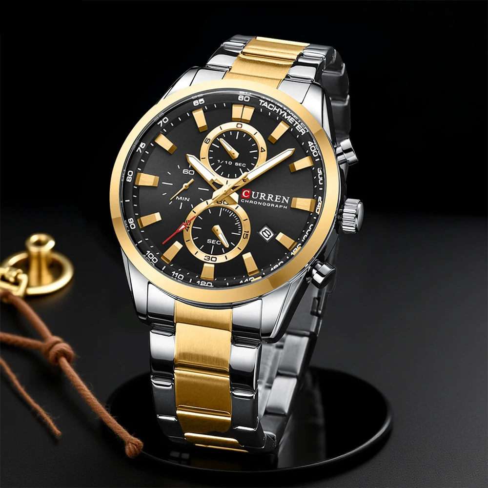 CURREN Casual Quartz Chrono Sp - Men Accessories Jewelry บทวิจารณ์และราคา