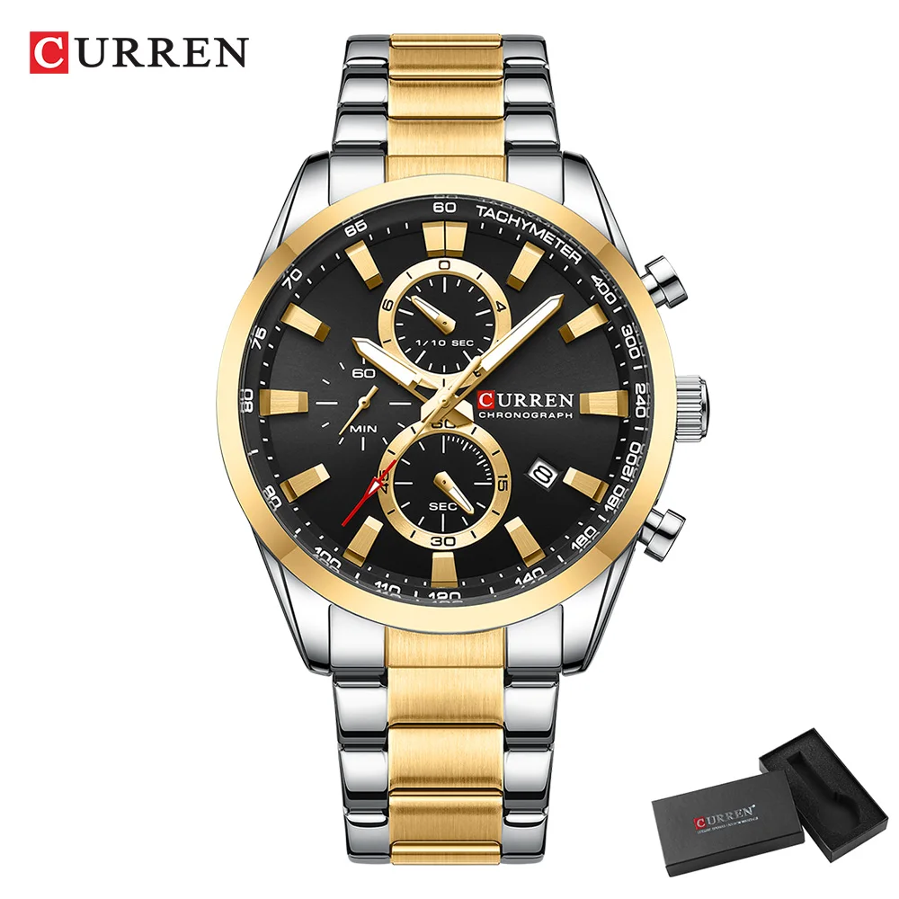 CURREN Casual Quartz Chrono Sp - Men Accessories Jewelry บทวิจารณ์และราคา