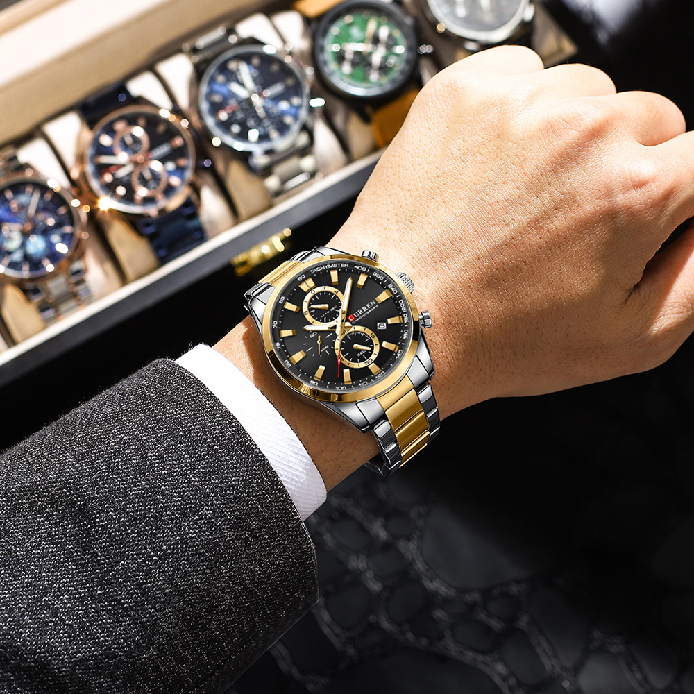 CURREN Casual Quartz Chrono Sp - Men Accessories Jewelry บทวิจารณ์และราคา