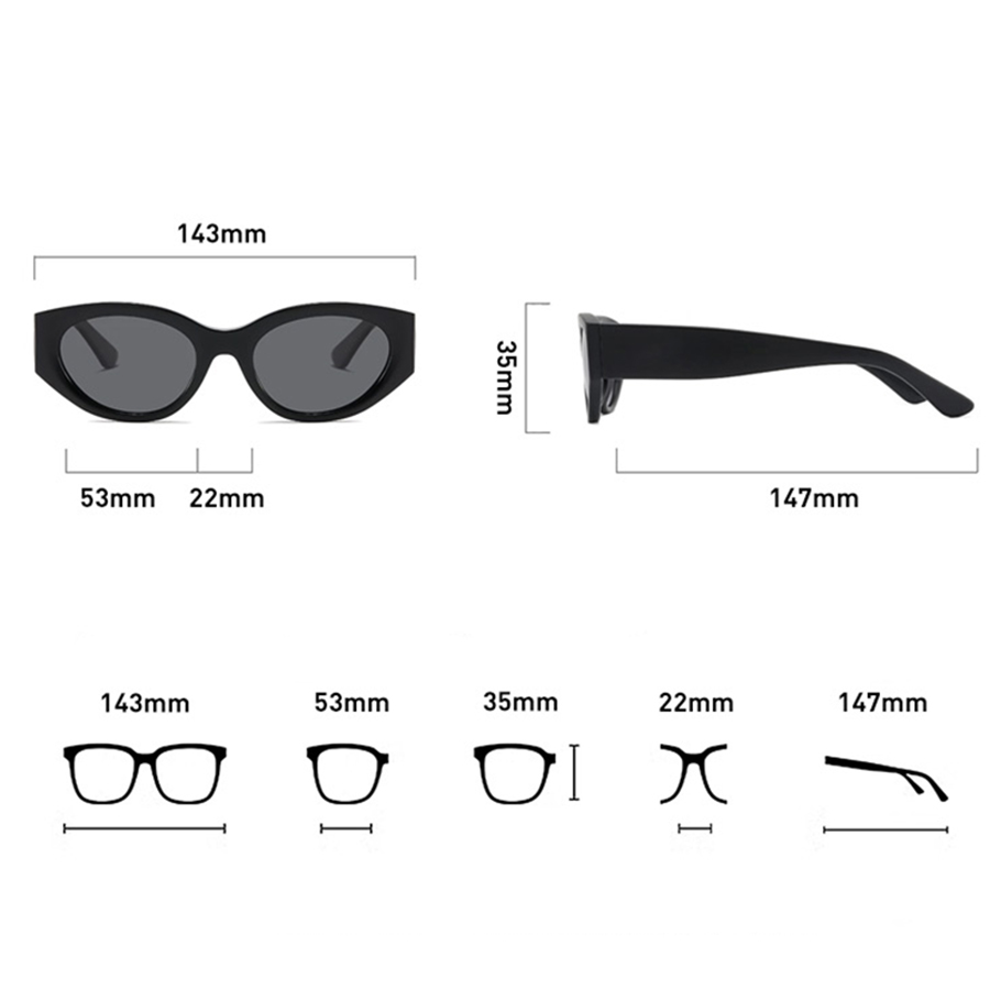 Women Men Classic Cat-Eye Pola - Men Accessories Style บทวิจารณ์และราคา