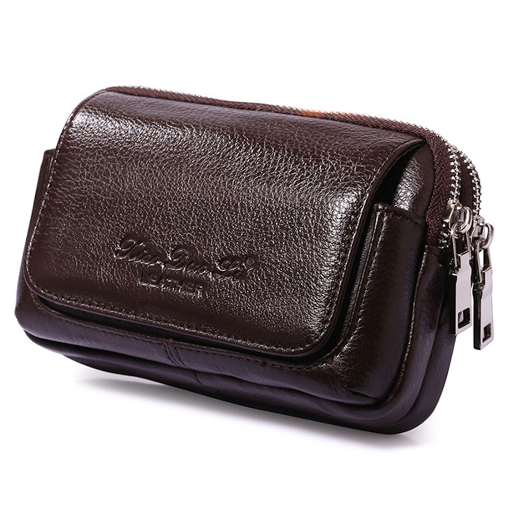 Men Genuine Leather Waist Fann - Men Accessories Box บทวิจารณ์และราคา