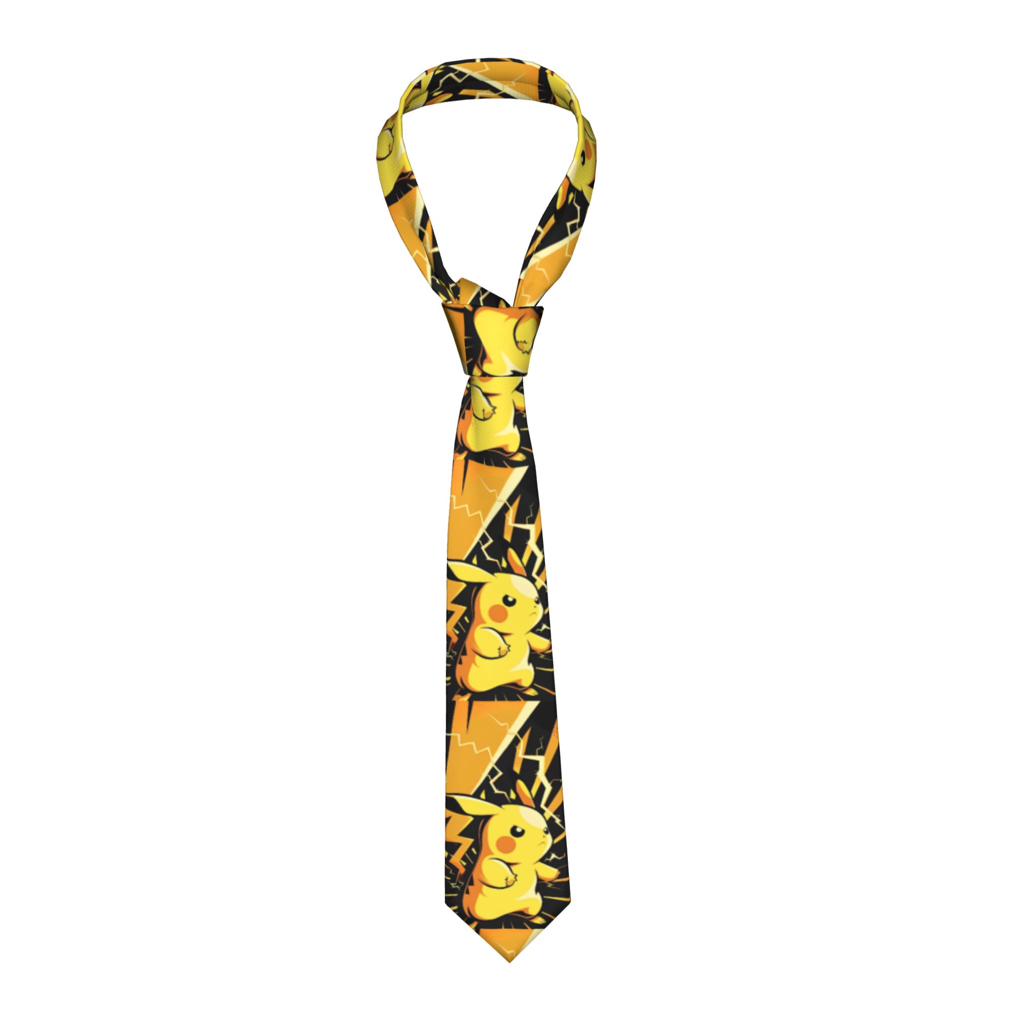 Cute Pikachu Neckties Men Slim - Men'S Accessories Office บทวิจารณ์และราคา