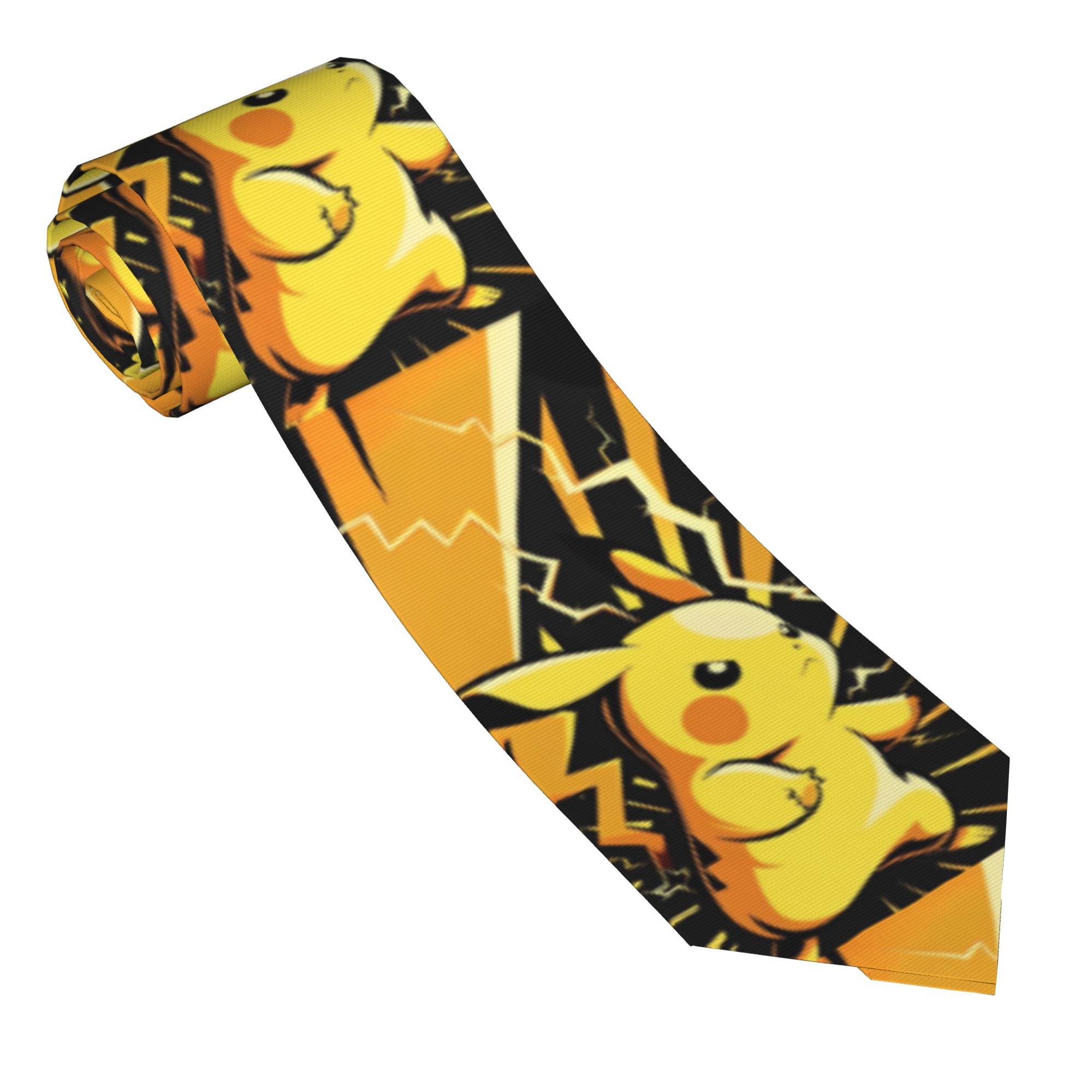 Cute Pikachu Neckties Men Slim - Men'S Accessories Office บทวิจารณ์และราคา