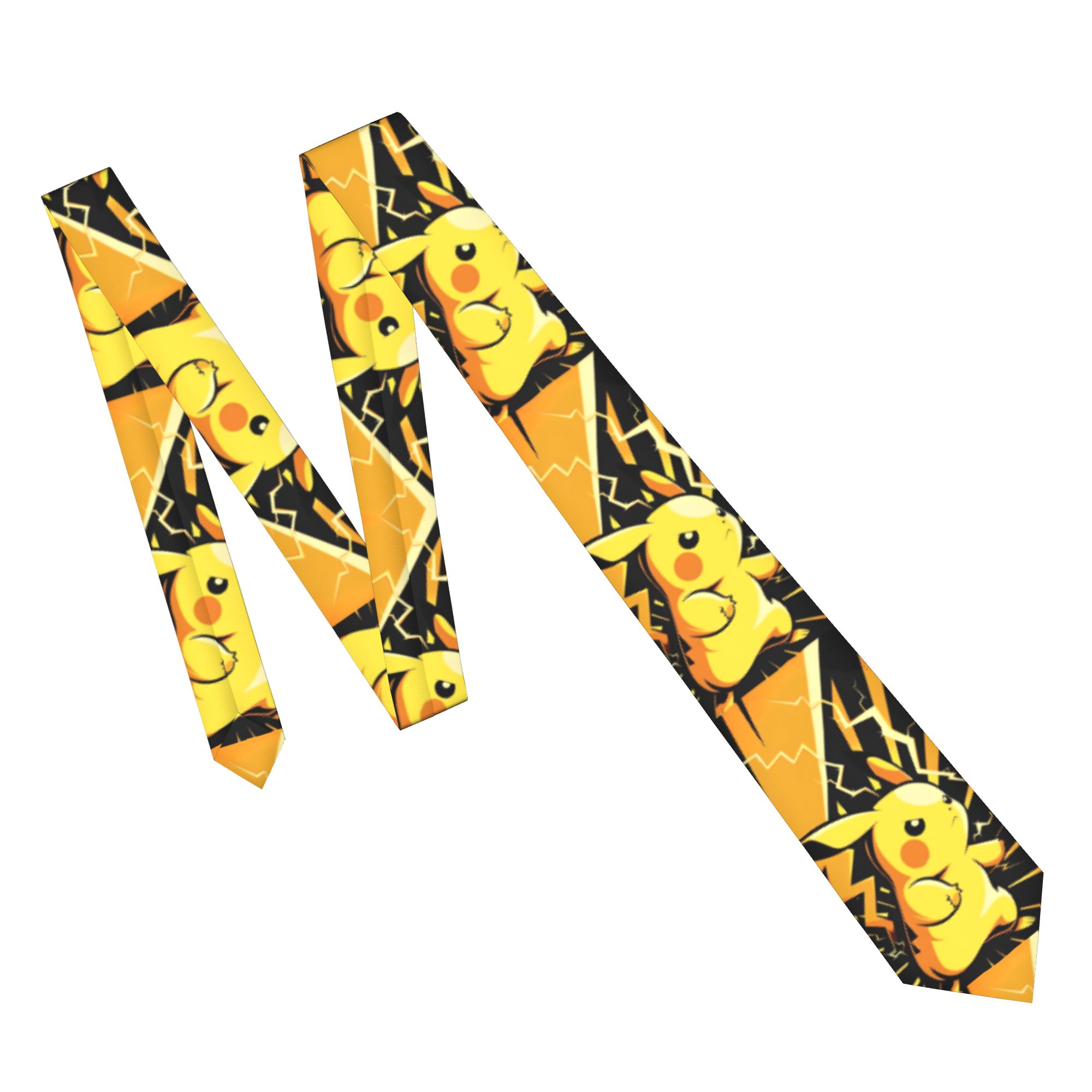 Cute Pikachu Neckties Men Slim - Men'S Accessories Office บทวิจารณ์และราคา