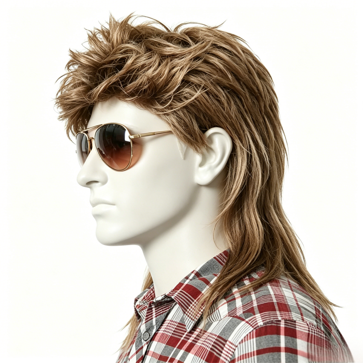 Retro Style Men Mullet Wig Cla - Men Accessories Style บทวิจารณ์และราคา