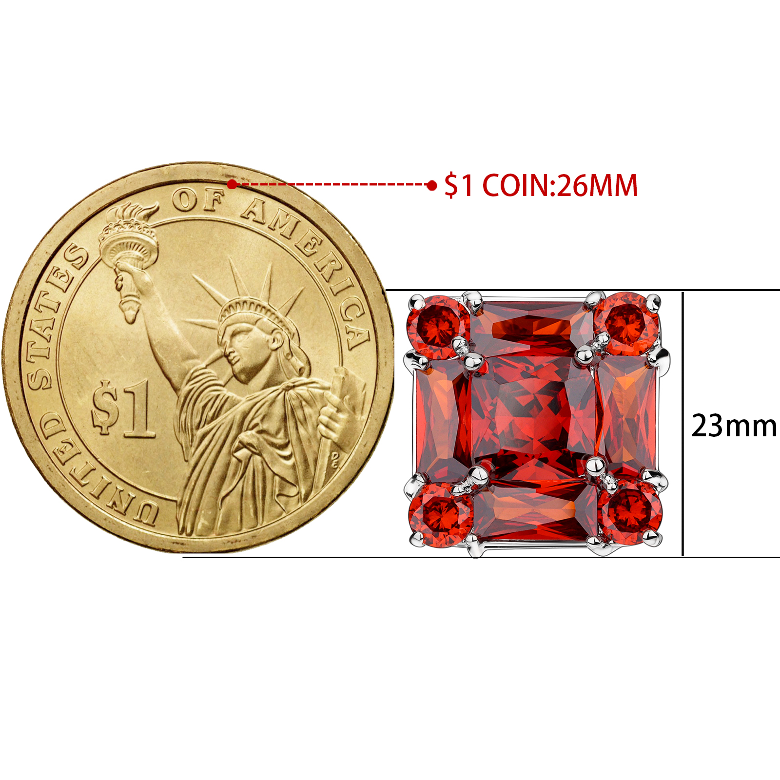 Trendy Cutting Zircon Cufflink - Men'S Accessories Best บทวิจารณ์และราคา