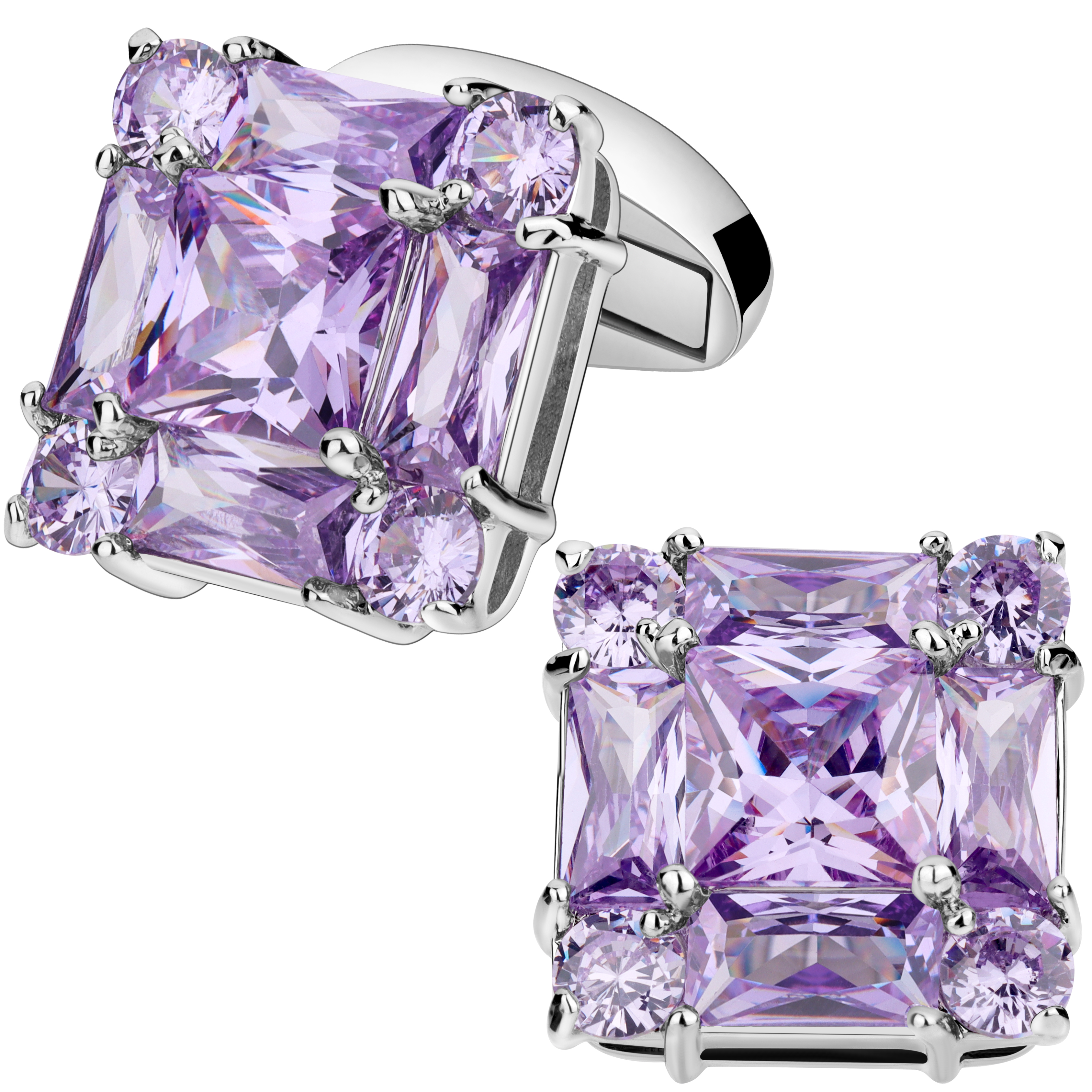 Trendy Cutting Zircon Cufflink - Men'S Accessories Best บทวิจารณ์และราคา