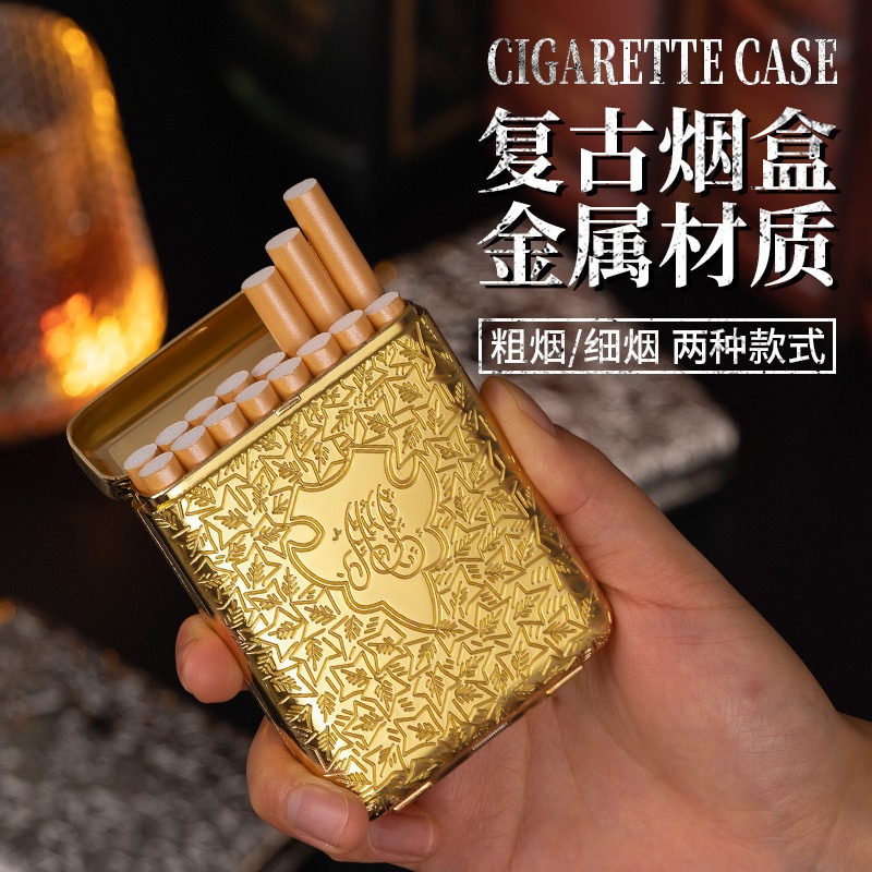 New retro Carving Metal 20 16  - Men Accessories Box บทวิจารณ์และราคา