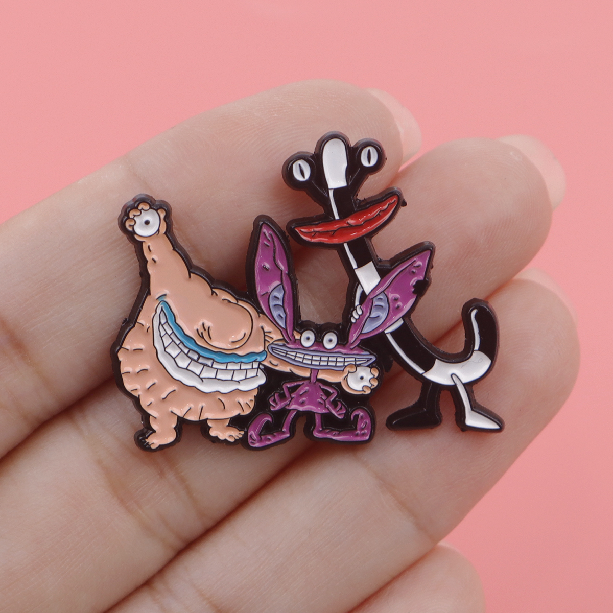 Cartoon Monster Enamel Pin Bad - Men Accessories Jewelry บทวิจารณ์และราคา