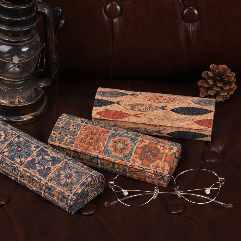 Natural Cork Glasses Case Hard - Men Accessories To Look Good บทวิจารณ์และราคา