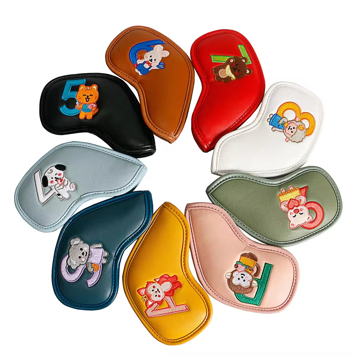 9Pcs Cute Cartoon Animal Golf  - Men Accessories Style บทวิจารณ์และราคา
