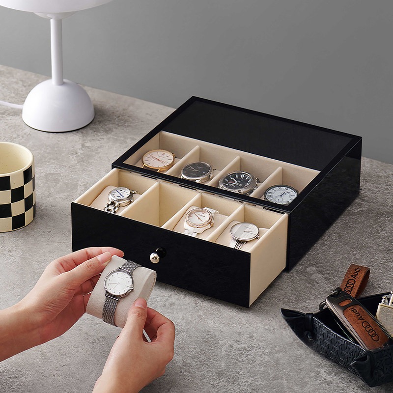 Plastic Watch Boxes Luxury 5/8 - Men Accessories Drawer บทวิจารณ์และราคา