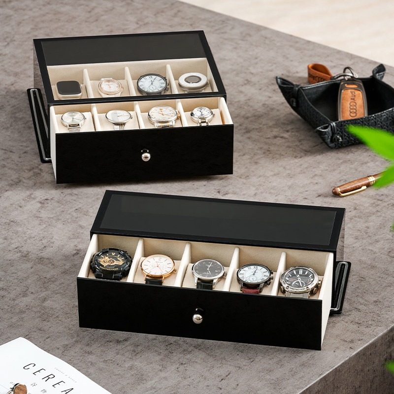 Plastic Watch Boxes Luxury 5/8 - Men Accessories Drawer บทวิจารณ์และราคา