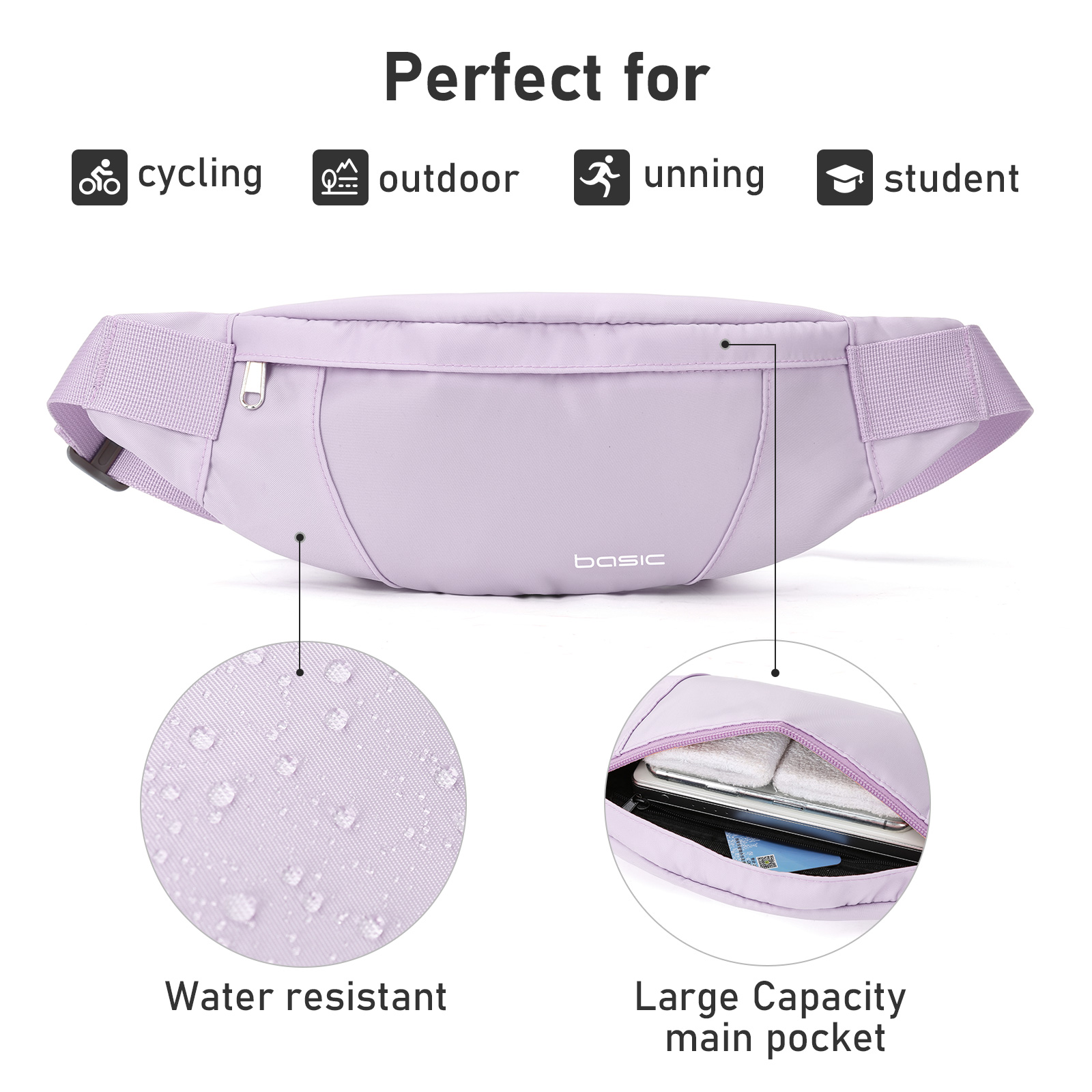 Fashion Running Waist Bag Wate - Men Accessories Box บทวิจารณ์และราคา