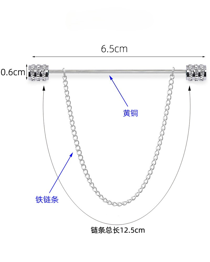 New Men's Brooch for Shirt Sta - Men Accessories Jewelry บทวิจารณ์และราคา