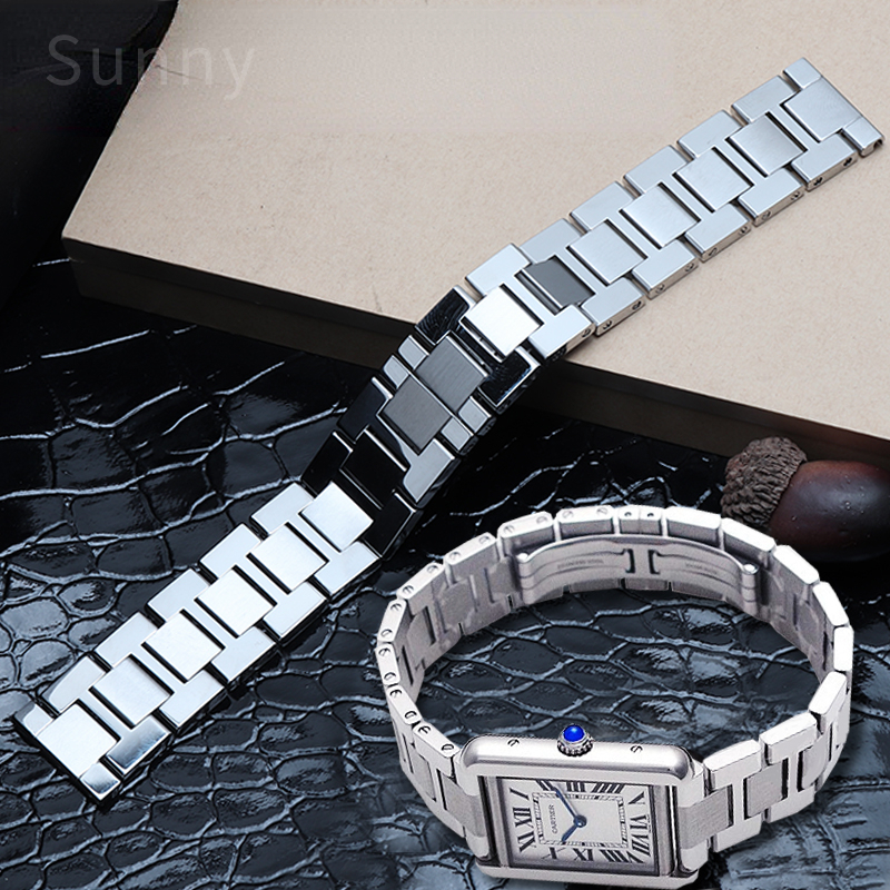 Stainless Steel Watch Strap fo - Men'S Accessories Cartier บทวิจารณ์และราคา