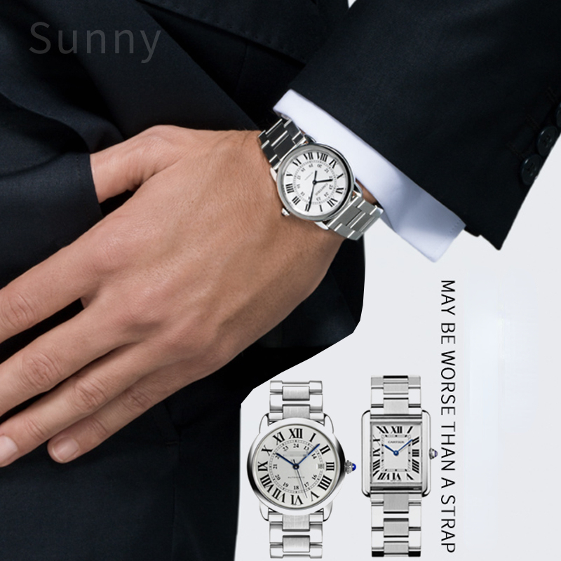 Stainless Steel Watch Strap fo - Men'S Accessories Cartier บทวิจารณ์และราคา